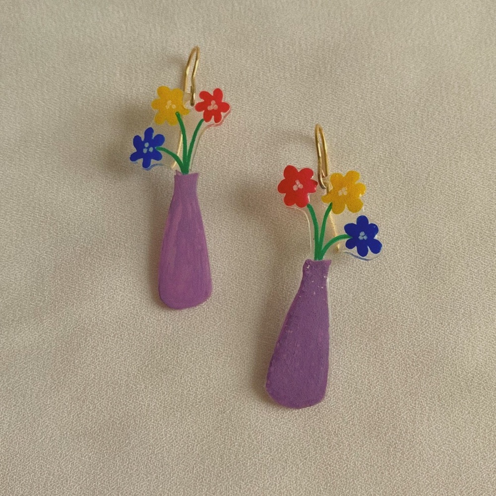 Blooms in a Vase Earrings
